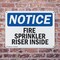 Signmission Fire Sprinkler Riser Inside OSHA Notice Sign, Plastic, 10in W x 7in L, 2PK OS-2PACK-NS-P-710-L-12677 - alternate 8